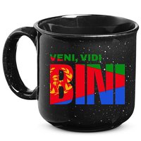 Vini Vidi Bini Eritrean Cyclist De France 15oz Campfire Ceramic Mug
