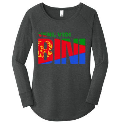 Vini Vidi Bini Eritrean Cyclist De France Women's Perfect Tri Tunic Long Sleeve Shirt
