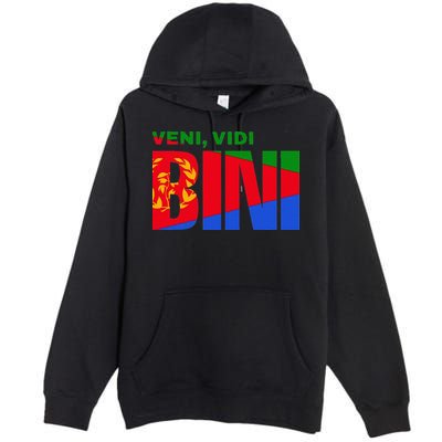 Vini Vidi Bini Eritrean Cyclist De France Premium Pullover Hoodie