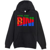 Vini Vidi Bini Eritrean Cyclist De France Premium Pullover Hoodie