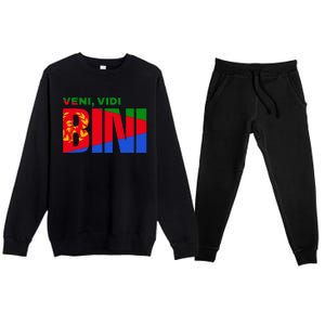 Vini Vidi Bini Eritrean Cyclist De France Premium Crewneck Sweatsuit Set