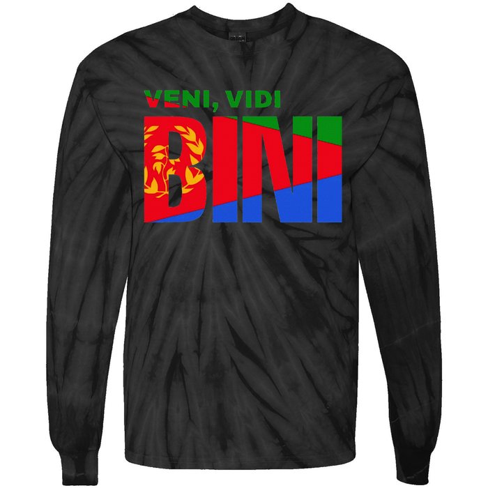 Vini Vidi Bini Eritrean Cyclist De France Tie-Dye Long Sleeve Shirt