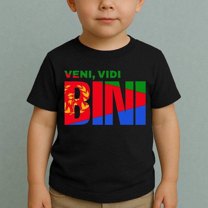 Vini Vidi Bini Eritrean Cyclist De France Toddler T-Shirt