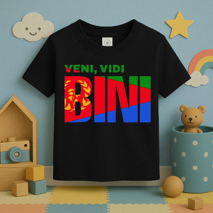 Vini Vidi Bini Eritrean Cyclist De France Toddler T-Shirt
