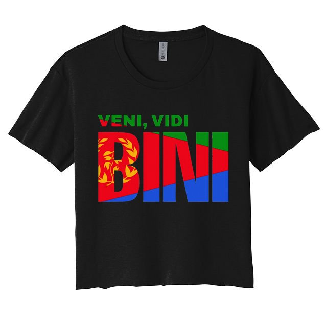 Vini Vidi Bini Eritrean Cyclist De France Crop Top