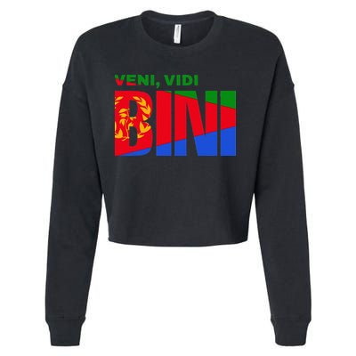 Vini Vidi Bini Eritrean Cyclist De France Cropped Pullover Crew