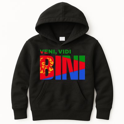 Vini Vidi Bini Eritrean Cyclist De France Kids Hoodie