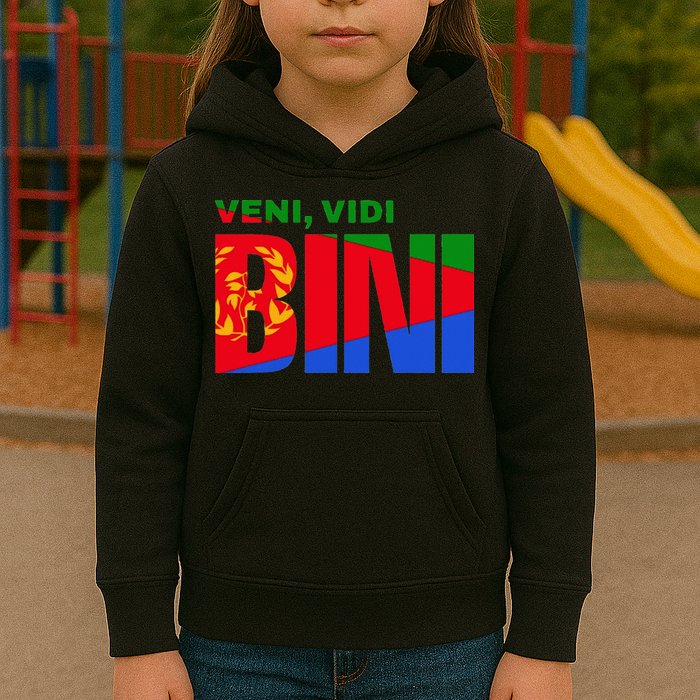 Vini Vidi Bini Eritrean Cyclist De France Kids Hoodie