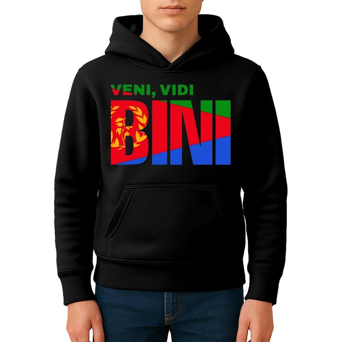 Vini Vidi Bini Eritrean Cyclist De France Kids Hoodie