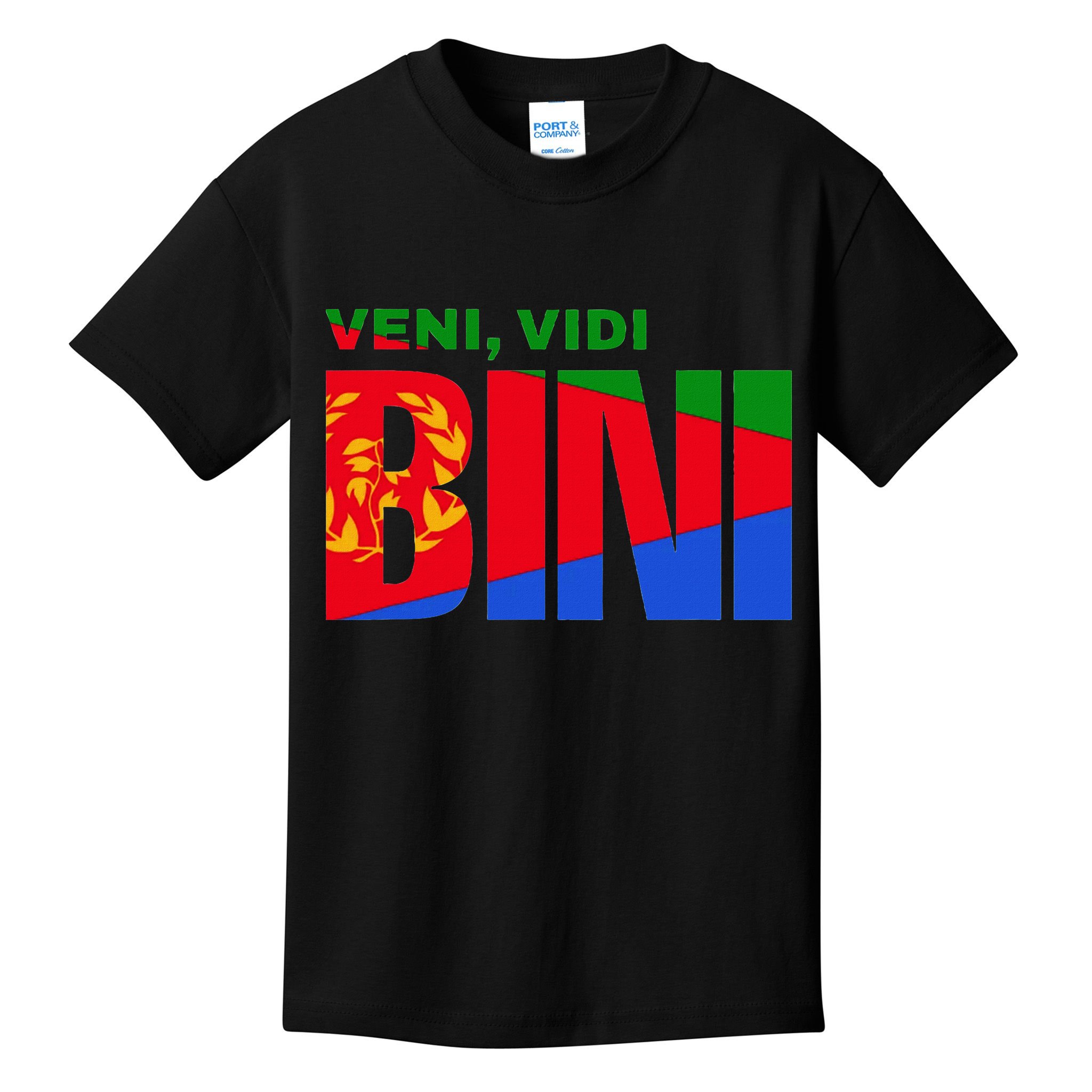 Vini Vidi Bini Eritrean Cyclist De France Kids T-Shirt