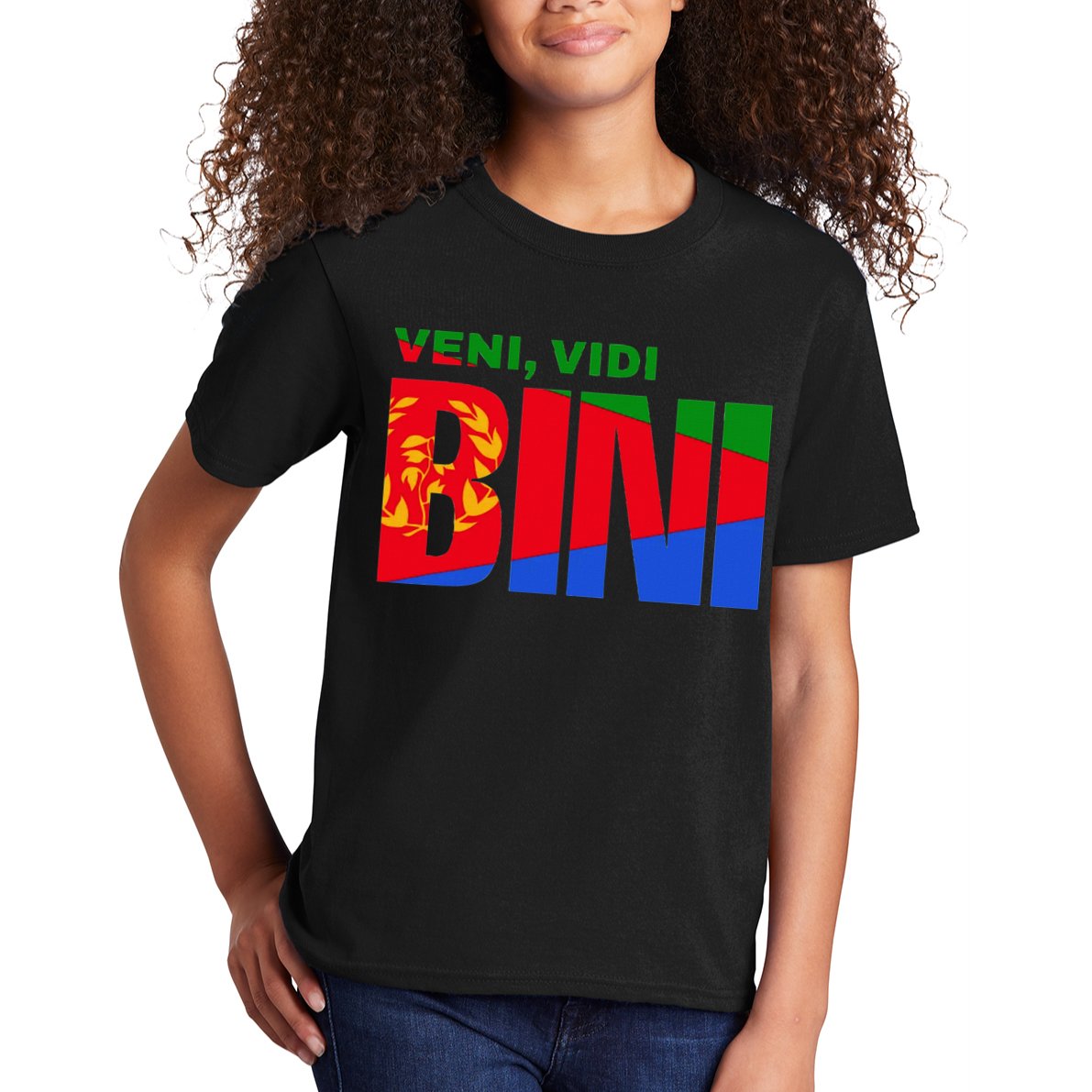 Vini Vidi Bini Eritrean Cyclist De France Kids T-Shirt