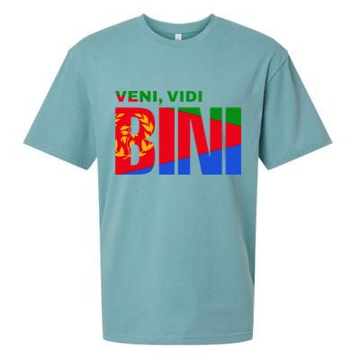 Vini Vidi Bini Eritrean Cyclist De France Sueded Cloud Jersey T-Shirt