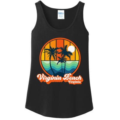 Vintage Virginia Beach Virginia Summer 90s Beach Souvenirs Ladies Essential Tank