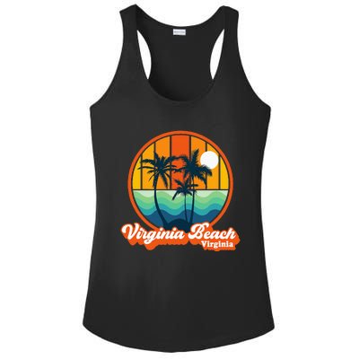 Vintage Virginia Beach Virginia Summer 90s Beach Souvenirs Ladies PosiCharge Competitor Racerback Tank