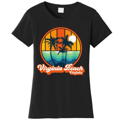 Vintage Virginia Beach Virginia Summer 90s Beach Souvenirs Women's T-Shirt