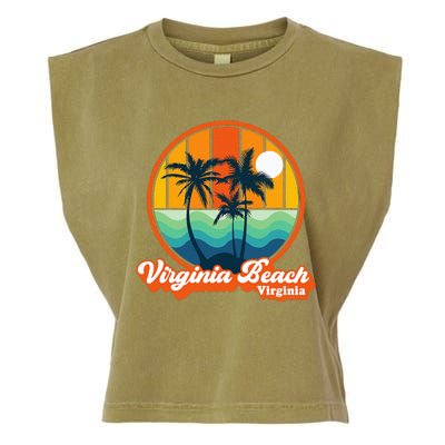 Vintage Virginia Beach Virginia Summer 90s Beach Souvenirs Garment-Dyed Women's Muscle Tee