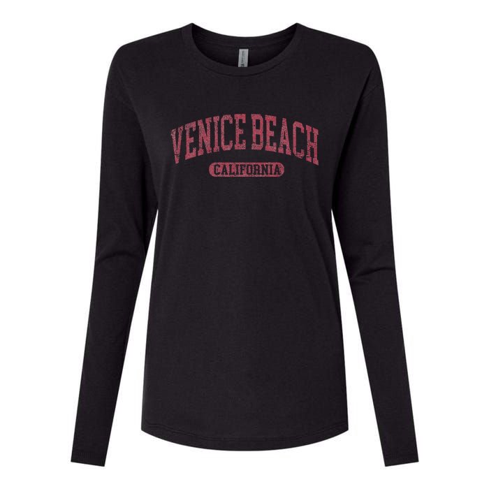 Vintage Venice Beach Est 1905 California Ca Retro Throwback Womens Cotton Relaxed Long Sleeve T-Shirt