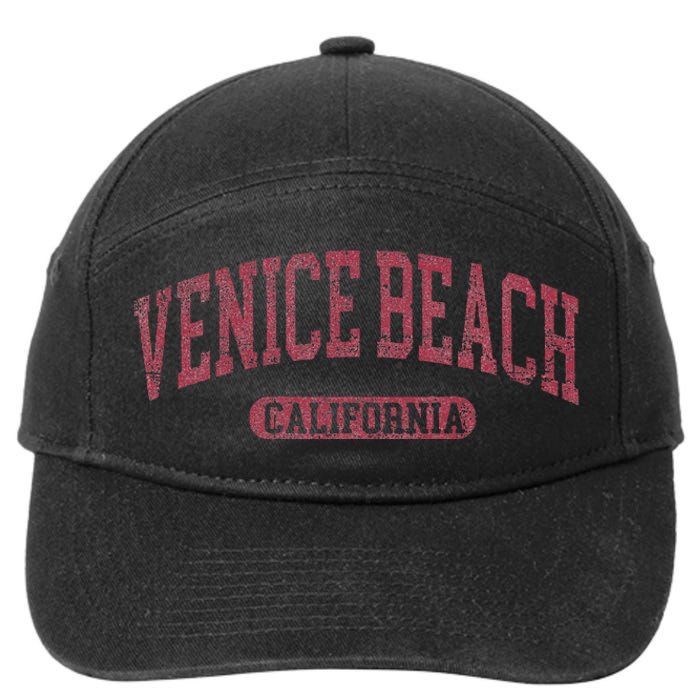 Vintage Venice Beach Est 1905 California Ca Retro Throwback 7-Panel Snapback Hat