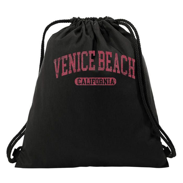 Vintage Venice Beach Est 1905 California Ca Retro Throwback Drawstring Bag