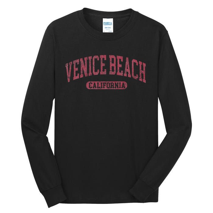 Vintage Venice Beach Est 1905 California Ca Retro Throwback Tall Long Sleeve T-Shirt