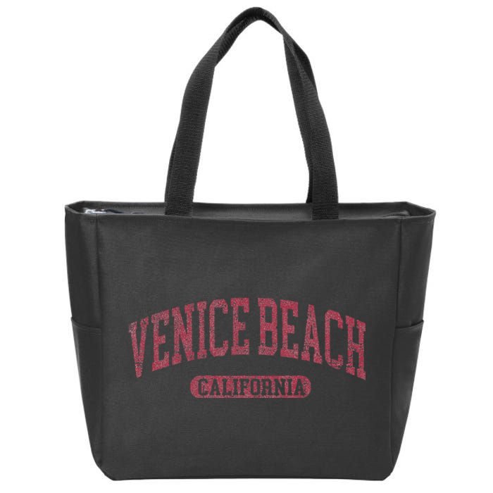 Vintage Venice Beach Est 1905 California Ca Retro Throwback Zip Tote Bag