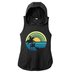 Vacay Vibes Beach Family Vacation Summer Graphic Gift Ladies PosiCharge Tri-Blend Wicking Draft Hoodie Tank