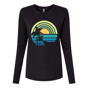 Vacay Vibes Beach Family Vacation Summer Graphic Gift Womens Cotton Relaxed Long Sleeve T-Shirt