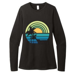 Vacay Vibes Beach Family Vacation Summer Graphic Gift Womens CVC Long Sleeve Shirt