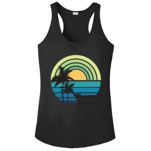 Vacay Vibes Beach Family Vacation Summer Graphic Gift Ladies PosiCharge Competitor Racerback Tank