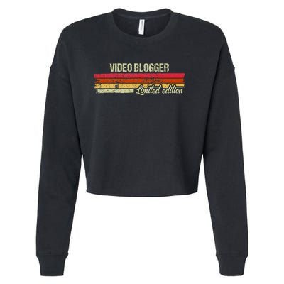 Vintage Video Blogger Limited Edition Cropped Pullover Crew