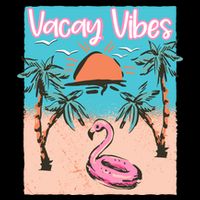 Vacay Vibes Beach Flamingo Summer Vacation Gift Impact Tech Backpack