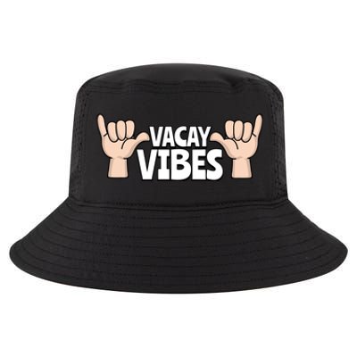 Vacay Vibes Beach Vacation Summer Positive Gift Cool Comfort Performance Bucket Hat