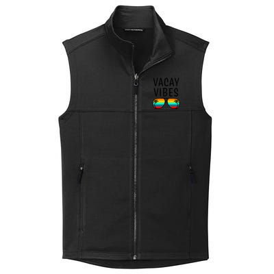 Vacay Vibes Beach Vacation Gift Collective Smooth Fleece Vest