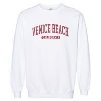 Vintage Venice Beach Est 1905 California Ca Retro Throwback Garment-Dyed Sweatshirt