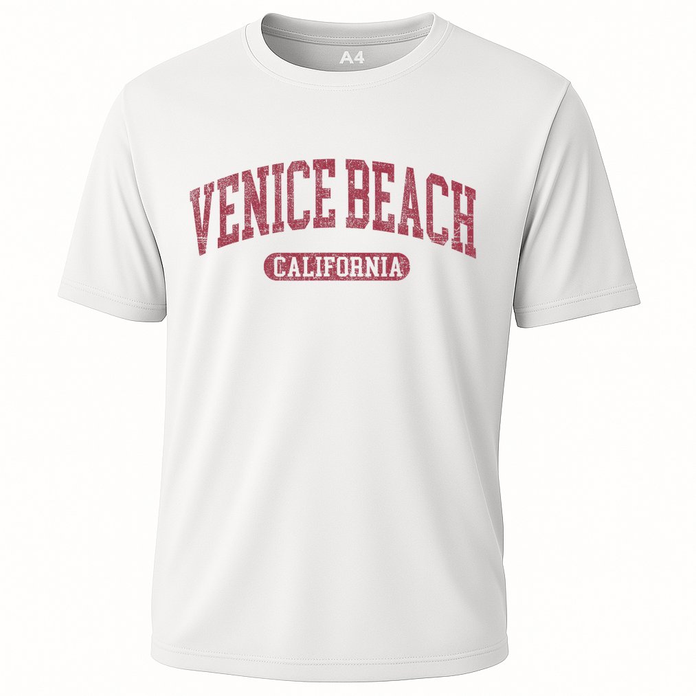 Vintage Venice Beach Est 1905 California Ca Retro Throwback Performance Shirt