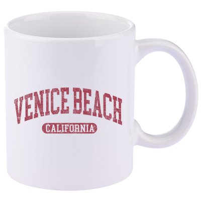 Vintage Venice Beach Est 1905 California Ca Retro Throwback 11oz C Handle Ceramic Mug