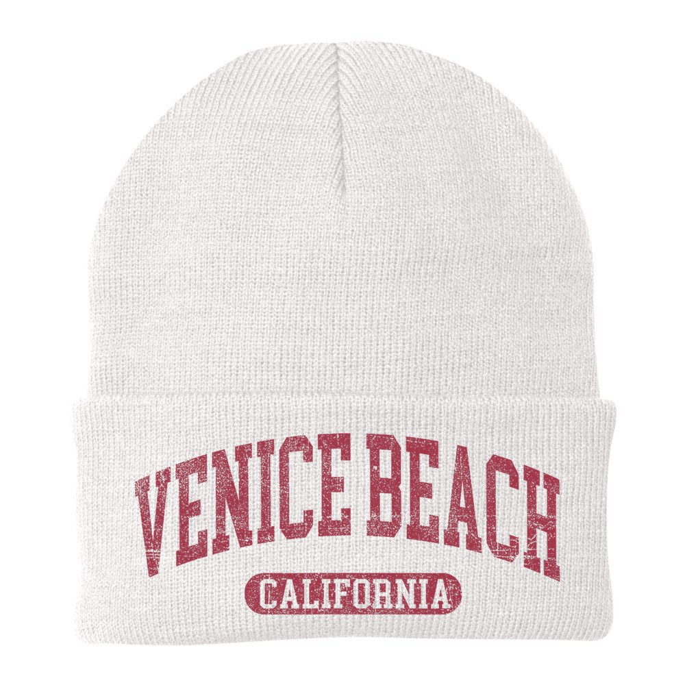 Vintage Venice Beach Est 1905 California Ca Retro Throwback Beanie