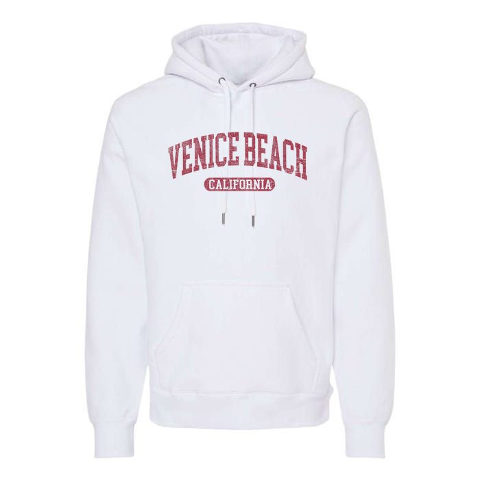 Vintage Venice Beach Est 1905 California Ca Retro Throwback Premium Hoodie