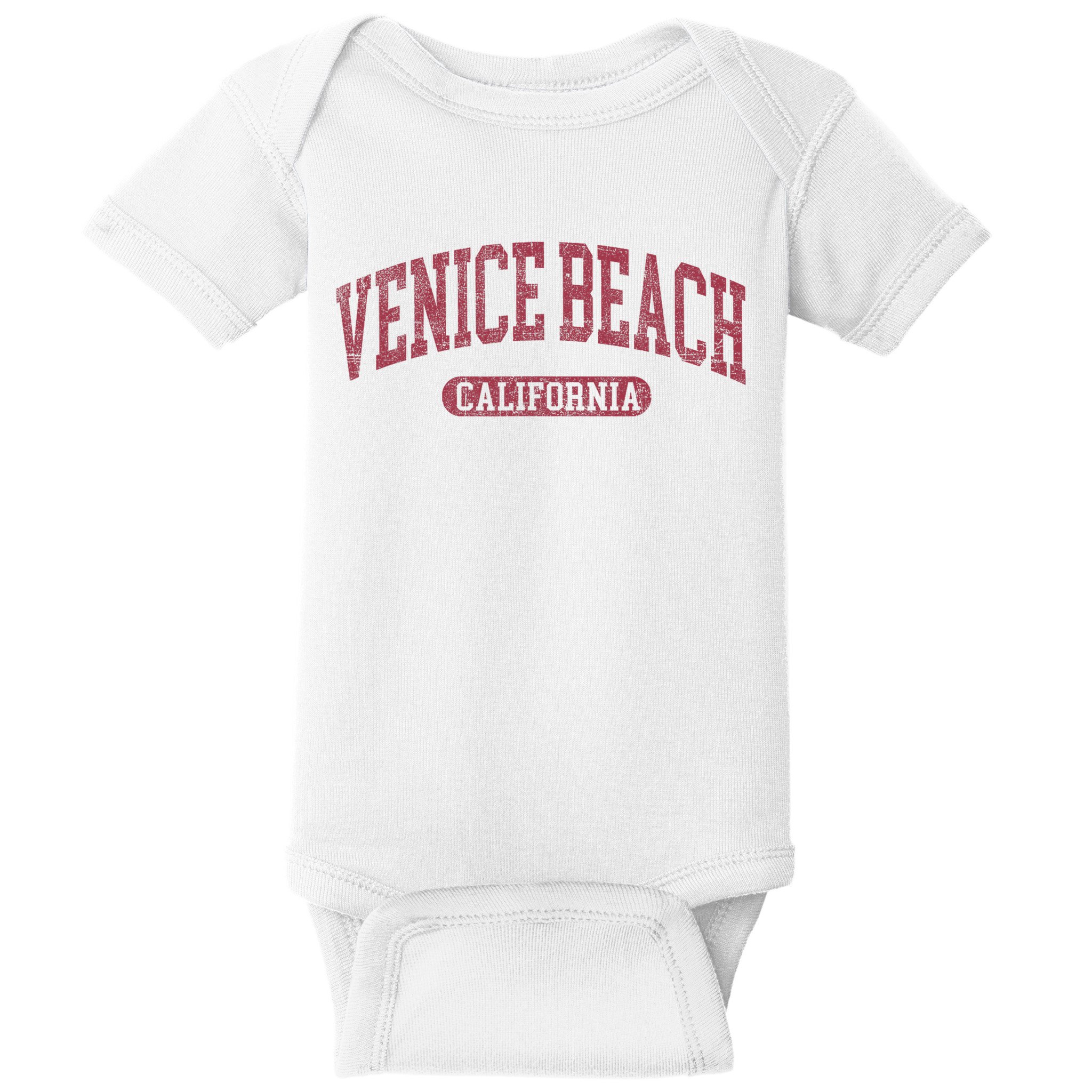 Vintage Venice Beach Est 1905 California Ca Retro Throwback Baby Bodysuit