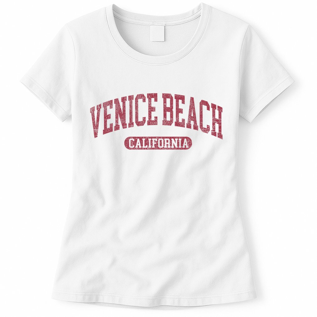 Vintage Venice Beach Est 1905 California Ca Retro Throwback Womens T-Shirt