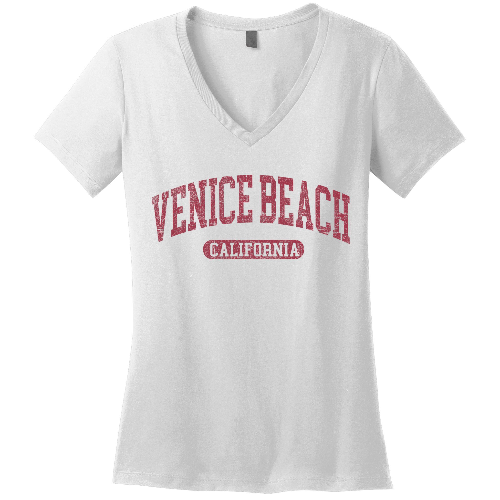 Vintage Venice Beach Est 1905 California Ca Retro Throwback Women's V-Neck T-Shirt