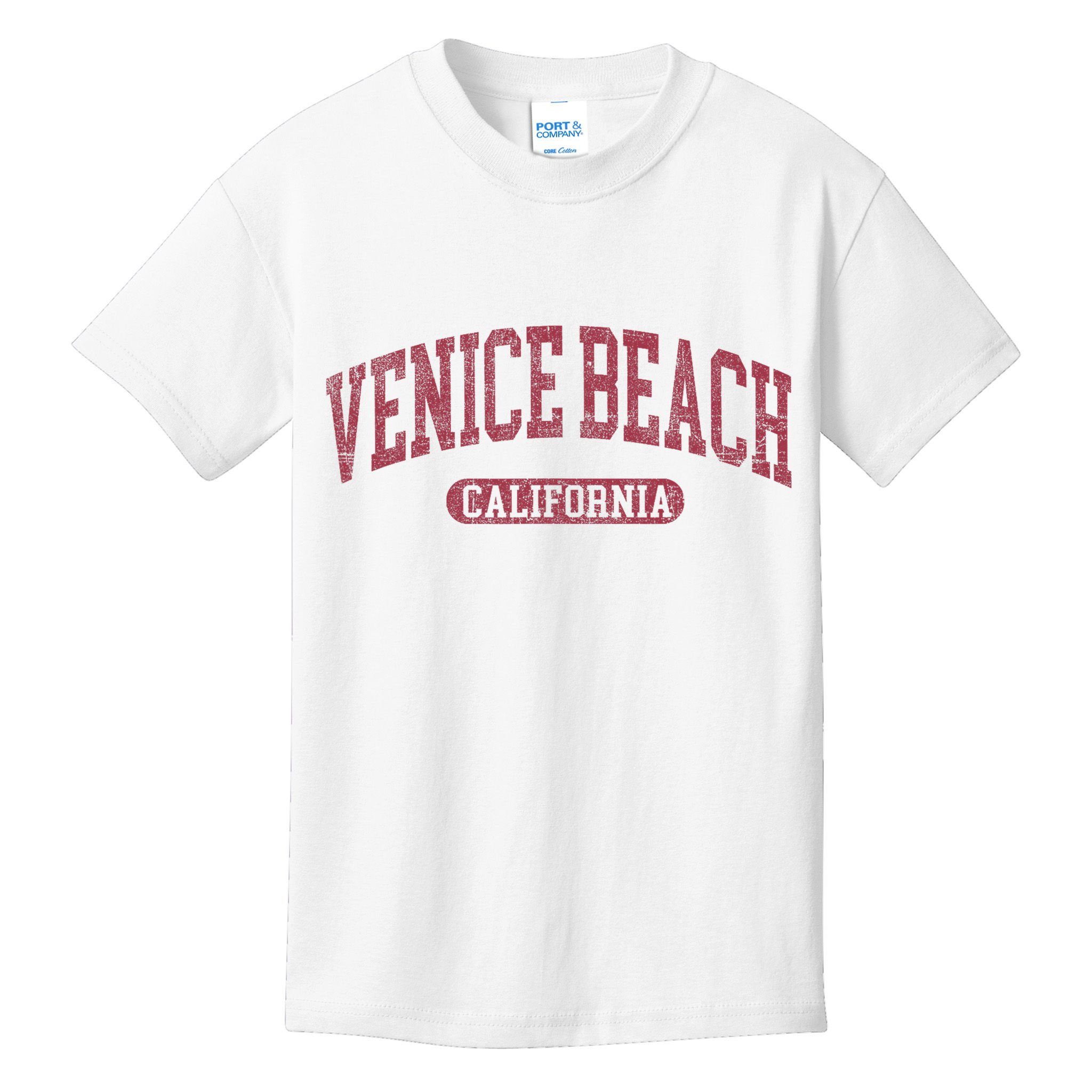 Vintage Venice Beach Est 1905 California Ca Retro Throwback Kids T-Shirt