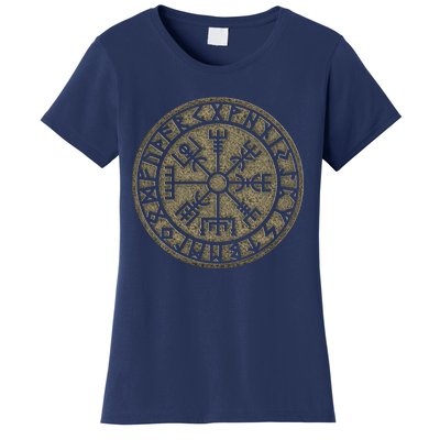 Vegvisir Viking Compass Norse Symbol Protection Nordic Vikings Women's T-Shirt