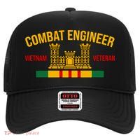 Vietnam Veteran Combat Engineer symbol High Crown Mesh Back Trucker Hat