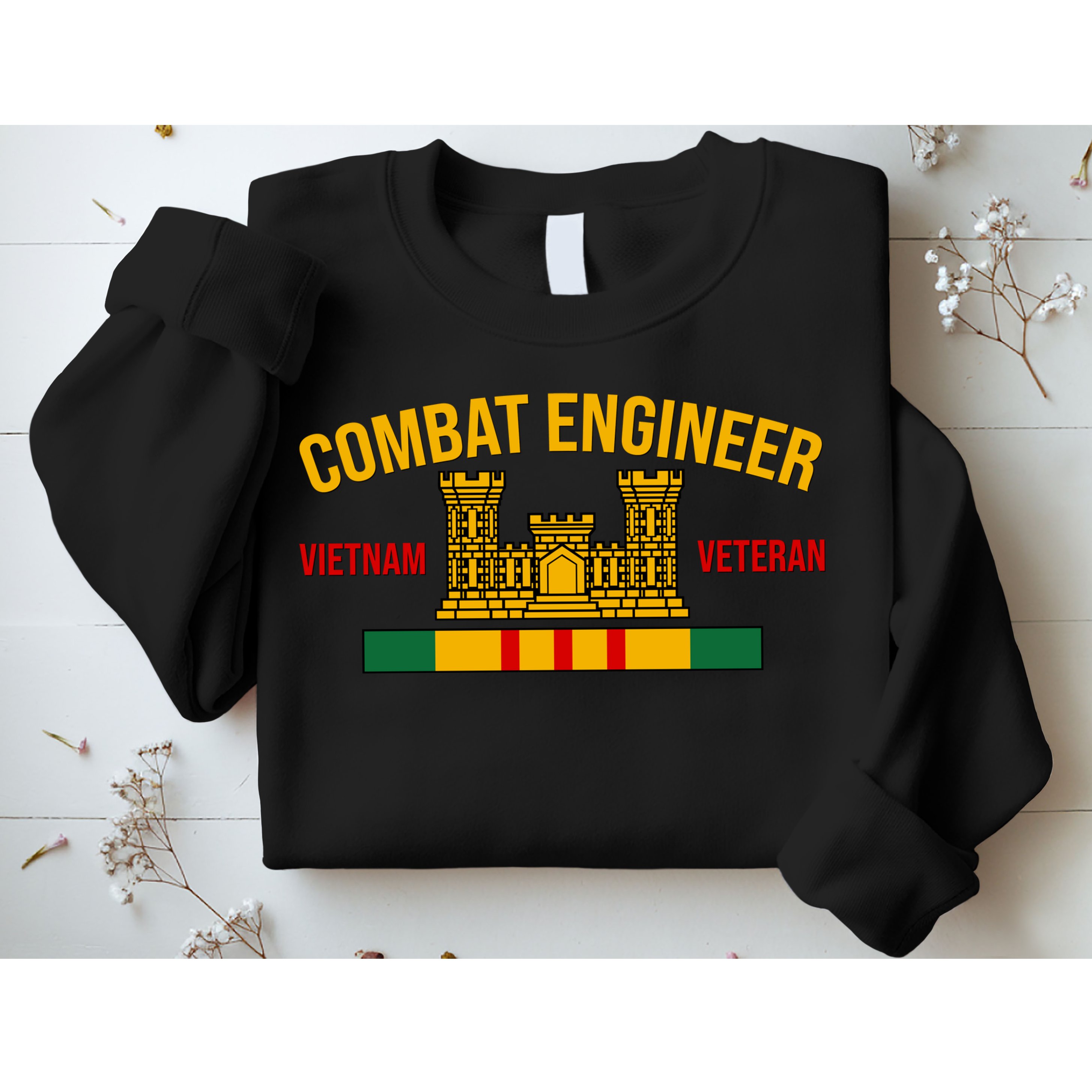 Vietnam Veteran Combat Engineer symbol Sweatshirt