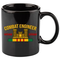 Vietnam Veteran Combat Engineer symbol 11oz C Handle Ceramic Mug