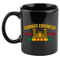 Vietnam Veteran Combat Engineer symbol 11oz C Handle Ceramic Mug