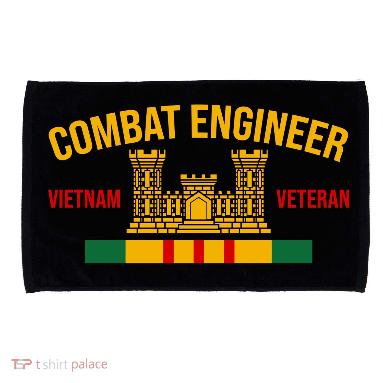 Vietnam Veteran Combat Engineer symbol Microfiber Hand Towel