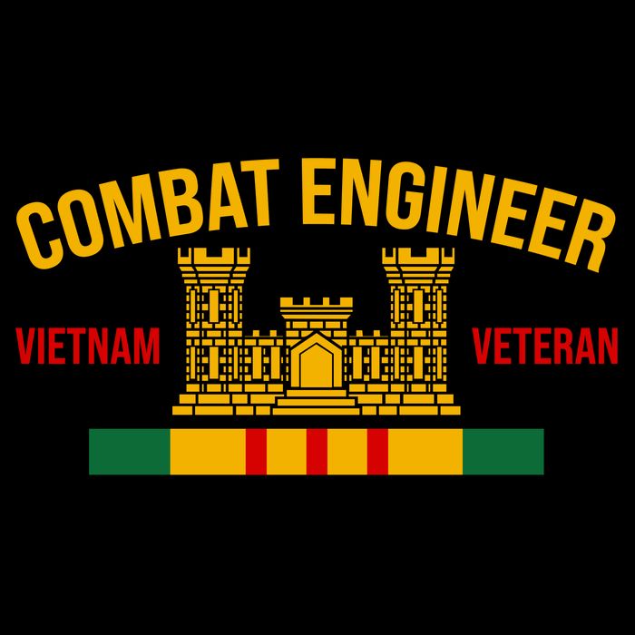 Vietnam Veteran Combat Engineer symbol Kids T-Shirt