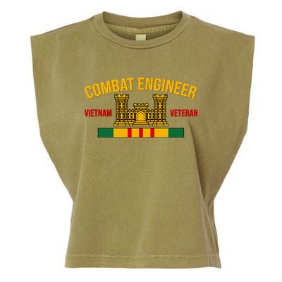 Vietnam Veteran Combat Engineer symbol Garment-Dyed Women's Muscle Tee